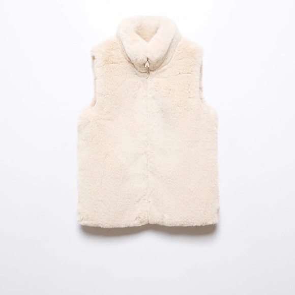 Mango Girls Fur effect Vest - Picture 1 of 10